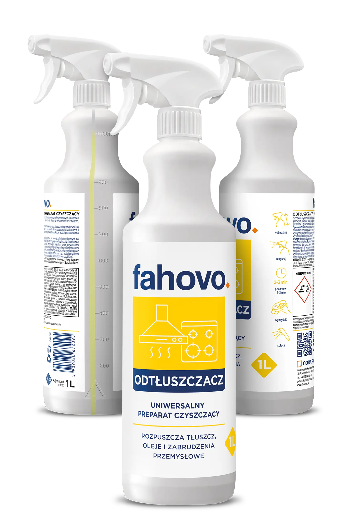 Fahovo butelka profesjonalnych środków czyszczących